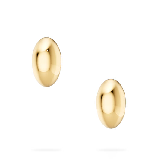 Birks Essentials Yellow Gold Bombe Earrings image number 2